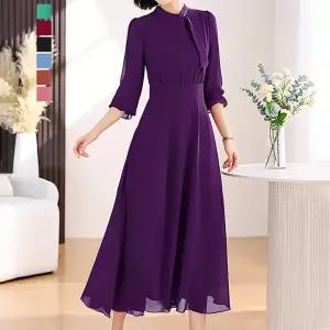 [퀸이즈][퀸이즈] [88까지]레식 넥 타이 포인트 벨티드 원피스