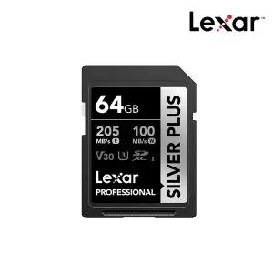 [렉사] 64GB SD SILVER PLUS V30 UHS-I 메모리 카드 캐논 소니 니콘 후지 카메라 호환