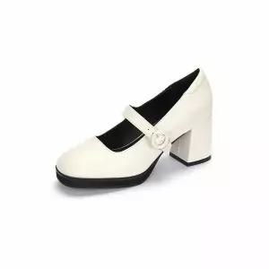 [하프클럽/무크]엠.무크 페이츠 메리제인 펌프스 아이보리 516423107ZQ