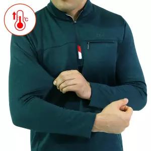 모렉스 겨울 남성 두툼한 집업 기모 스판 등산 티셔츠 방한 아웃도어 작업복 346