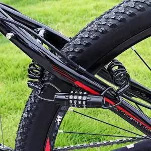 [하프클럽/알티피아]오토바이 자물쇠 스프링자물쇠 스프링와이어자물쇠