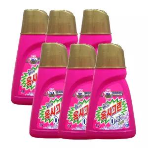 옥시크린 오투액션 리퀴드 얼룩제거제 1L 용기 6개 세탁보조제