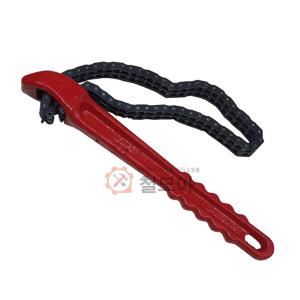 쌍줄 체인 렌치 TM-0505 두겹 파이프 랜치 오일 휠터 필터 교환 구조물 체결