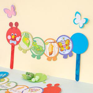 [오피스스쿨] 민화샵 KC인증 애벌레 북아트 만들기 DIY 성장과정 학습 미술재료체험 두뇌발달 정서교육 팝업북