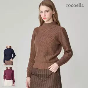 로코엘라 플로 메리노울 브렌드 여성 모크넥 니트