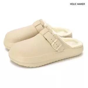 [셀러허브]여자 포인트 버클 FUR 키높이 샌들힐 FW 슬리퍼 (S28668147)