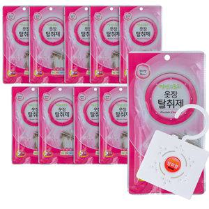 허브스토리 옷장탈취제 장미향10p