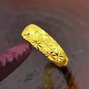 여성 18K 압축 도금 반지 변색없는 라운드어스-WDD6883