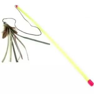 고양이 낚시대 가죽 줄 장난감 놀이 스트레스 완화