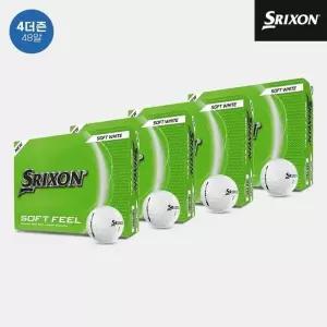 4더즌 48알 던롭코리아 정품 스릭슨 소프트 필 14 골프볼 남여공용 화이트 2피스