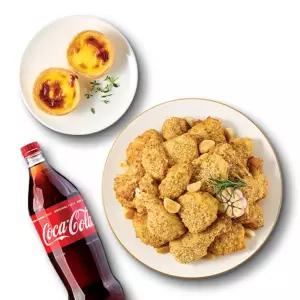 [굽네치킨] 남해마늘바사삭+에그타르트+콜라1.25L
