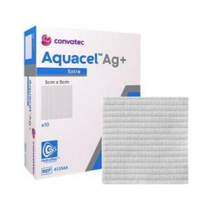 아쿠아셀 AG 플러스 엑스트라 413566 습윤밴드 10매 [5cm x 5cm] 욕창 화상 궤양 드레싱