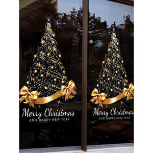 24 떼기 스티커 모습 CT3472B 장식용품 스몰 가게 대형트리 창문 QX2E 트리 예쁜