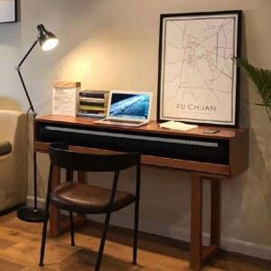 원목 미디테이블 전자 피아노책상 MASTER COOLER 서랍 피아노키보드건반 높이