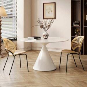 의자 원목색 식탁 밥상 리버스 슬레이트 심플 라운드 캐주얼 모던 가정용 2개입