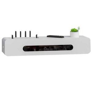 사운드바거치대 벽걸이형 무타공 셋탑선반 벽걸이 신호불문 TV 화이트 무타공사운드바거치대