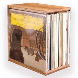 호두나무색 LP 캐비닛 수납함 레코드 정리 블랙 원목 테이블 수납장 보드 LP장 레코드판