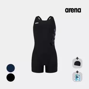 아레나 실내 여아수영복 엑셀 3부 반신 레이서백 A5SG1GL10