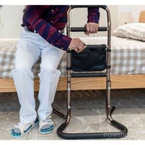 침대 난간 낙상 펜스 나뭇결색 사고 그레이 침대펜스 안전손잡이 60x37 부품