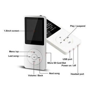 MP4 휴대용 미니 MP3 플레이어 워크맨 HiFi 음악 레코더 블루투스 브라우징 라디오 FM 양방향 지원 음성 전자 자동 Transmi D5H3