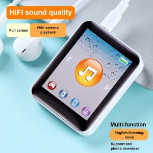 MP4 소음 감소 비디오 MP3 77 인치 HIFI TF 카드 USB 충전 조깅 음악 플레이어 화이트 8G