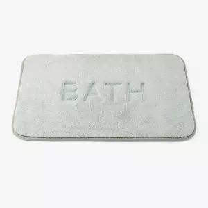 발매트 60x40cm 민트그레이 미끄럼방지 쿠션 부드러운 (WFHH3DC)