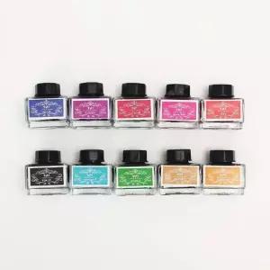 고품질 만년필 잉크 10색 세트 안료 취미 소용량 펜 아트펜 손글씨 필기감 펜슬 (WFHKASR)