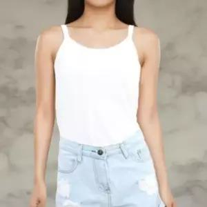 [하프클럽/]여성 패드 일체 골지 비스코스 쿨 나시 티셔츠