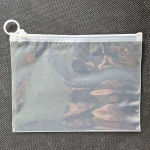 고품질 투명 슬라이드 고리형 지퍼백 수납 파우치20x14cm PVC지퍼백 반투명파우치 미니지퍼백 (WFGNED6)