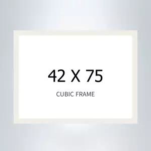 42cm*75cm 보석십자수 전용액자 슬림 우드화이트