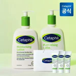 [쇼핑백 증정] 세타필 모이스춰라이징 로션 473ml 2개+크림 10g 3개