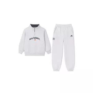 뉴발란스 에센셜 셋업 키즈 트레이닝복세트 그레이 NK9YD4106U-AC