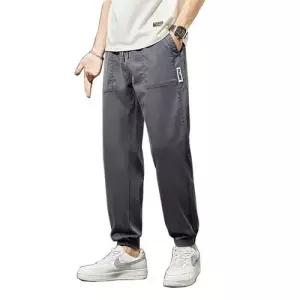스콕 남자 배기핏 바지 얇은 배기팬츠 스트링 조거 캐주얼 JEN1
