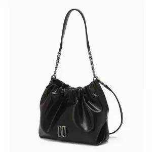 갤러리아 DCWA5F366 닥스 블랙 DD로고 소가죽 체인 숄더 겸 미니 크로스백