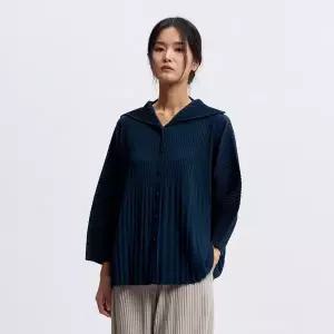 [플리츠미](대구신세계)세일러 카라 플리츠 자켓_PPJKF025017