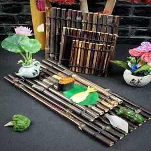대나무 횟집 플레이팅 받침으로 이자카야 스타일 미니 장식 발받침 기념품