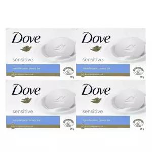 도브 센서티브 뷰티바 세수비누 클렌징바 90g 4개입/비누/세안/업소용/세수/미용/가정용/목욕/여행용