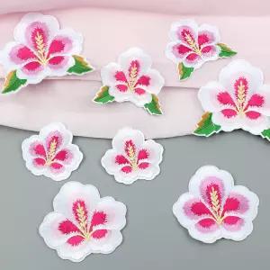 무궁화와펜 한복자수 꽃수 한복패치 자수 패치 마크 열접착