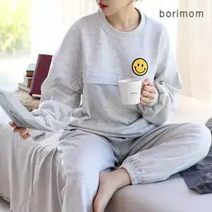 [보리보리/보리맘]미소 맨투맨 수유티  조거 바지 수유복 세트 조리원복  TA126