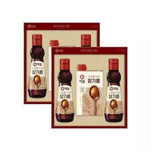 [CJ제일제당]백설 고소함가득참기름 2호 x2개 선물세트