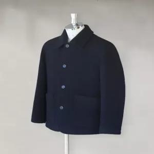 헤지스 남성 25FW [시즌오프][로드코트] 네이비 하프코트 HZCO5D502N2