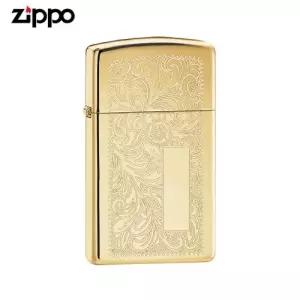 ZIPPO 슬림 라이터 1652B Slim Brass Venetian 오일+심지+부싯돌 3종세트 포함