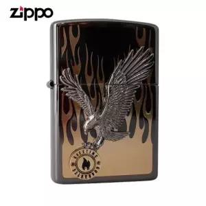 ZIPPO 라이터 엠블렘 IN TO THE FLAME GD 오일+심지+부싯돌 3종세트 포함