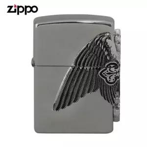 ZIPPO 라이터 엠블렘 CROSS WING NI 오일+심지+부싯돌 3종세트 포함