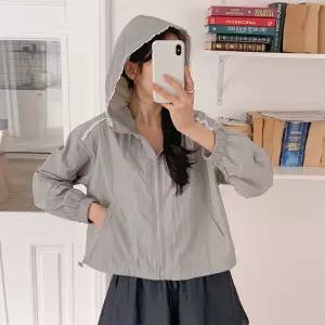 [유야]여성 레이스 후드 바람막이 점퍼 자켓 -FJK0098- 봄 가을