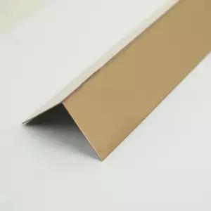 재료분리대 스텐재질 ㄱ자 로즈골드광10 (몰딩 코너비드 타일 마감재 쫄대)