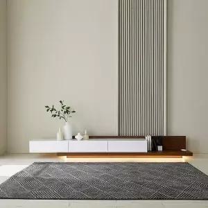 나무뜰 알베르토 LED 익스텐션 확장형 거실장 NEF013C (착불)