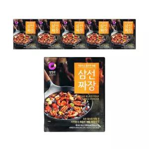 청정원 삼선짜장분말, 80g, 6개