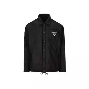 [PRADA] 25FW 로고 패치 리나일론 패딩자켓 블랙 SGN914 107L F0002