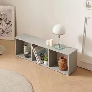 가로형 낮은 책장 세칸 디스플레이 책선반 (WFK768O)